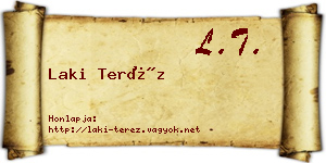 Laki Teréz névjegykártya